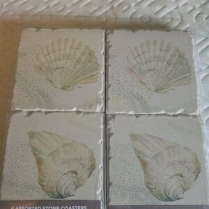 Stone coastal coasters